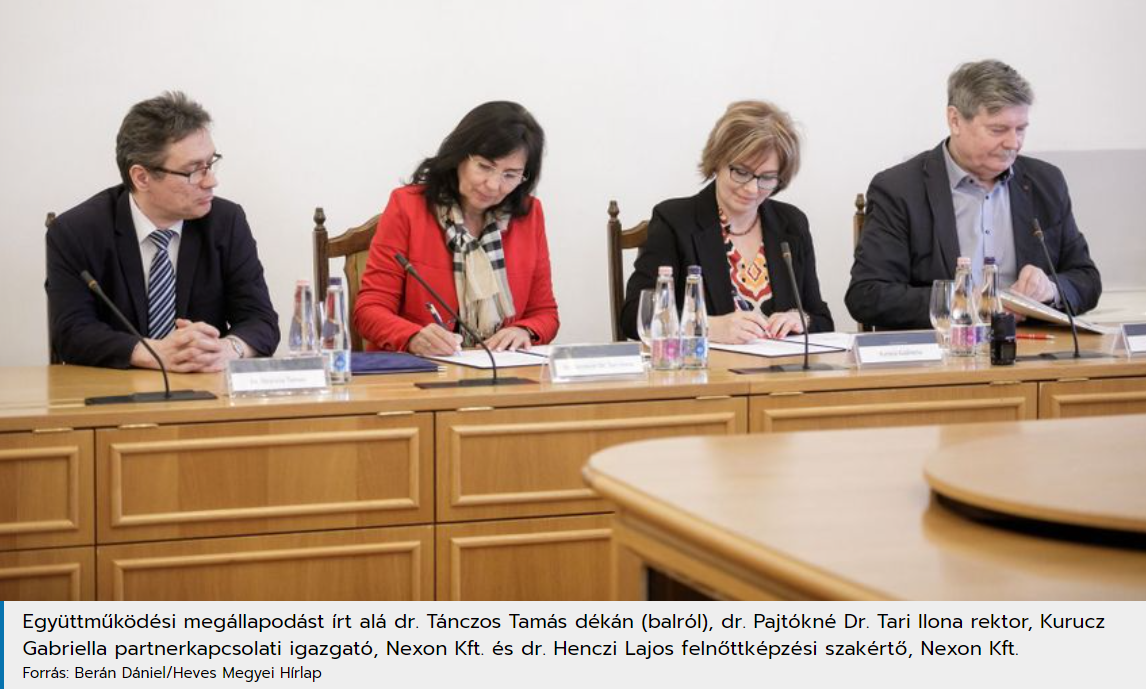 Cooperation agreement with Eszterházy University